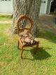 Gorgeous Antique Carved Balloon Back Chair W/glowing Natural Patina 1800-1899 photo 5