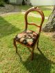 Gorgeous Antique Carved Balloon Back Chair W/glowing Natural Patina 1800-1899 photo 6