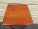 50851 Vintage Pine Shaker Style One Drawer End Table Stand Post-1950 photo 1