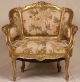 Pair Of French Louis Xv Gilt Gilded Carved Antique Arm Chairs Bergeres C1870 - 90 1800-1899 photo 5