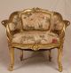 Pair Of French Louis Xv Gilt Gilded Carved Antique Arm Chairs Bergeres C1870 - 90 1800-1899 photo 6