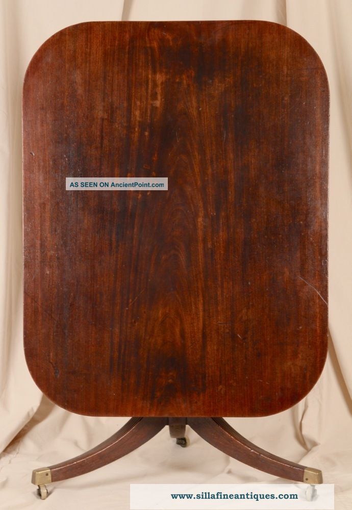 English Regency Period Mahogany Breakfast Dining Table,  Antique Circa 1800 - 25 1800-1899 photo