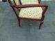 50638 Antique Inlaid Tete A Tete Armchair Chair Rare Find 1900-1950 photo 9