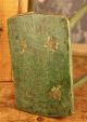 Circa 1840 ' S Hand Carved Wooden Milk Stool With Green Paint Other photo 4