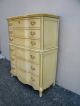 French Tall Painted Chest Of Drawers By Bassett 2390 Post-1950 photo 2
