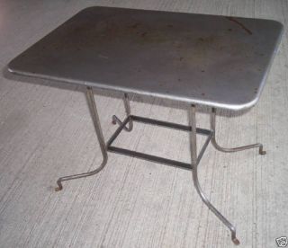 Vtg.  Industrial,  Machine Age Metal Coffee,  Side,  End Table photo
