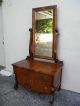 Early 1900 ' S Empire Flame Walnut Vanity Desk With Mirror 2478 1900-1950 photo 1
