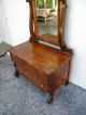 Early 1900 ' S Empire Flame Walnut Vanity Desk With Mirror 2478 1900-1950 photo 4