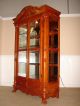 Mahogany Curio Cabinet,  Ornate China Closet,  Antique Reproduction,  Lighted Other photo 2