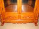 Mahogany Curio Cabinet,  Ornate China Closet,  Antique Reproduction,  Lighted Other photo 4