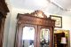 Exquisite French Antique Oak Breton Carved Double Door Armoire Beveled Mirrors 1800-1899 photo 2