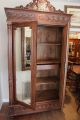 Exquisite French Antique Oak Breton Carved Double Door Armoire Beveled Mirrors 1800-1899 photo 4