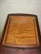 Pair Mid Century Mahogany Drop Leaf Nightstands Tables 1900-1950 photo 5
