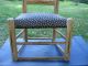 Antique Wood Ladder Back Child Doll Chair Old Paint Kids Textile Seat Unknown photo 3