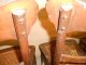 1940 ' S Set Of Four Oak Ladderback Cane Seat Diner Chairs Post-1950 photo 7