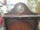 Antique Small Bookcase With Clock & Plant Holder Circa 1920 (clock Works) 1900-1950 photo 2