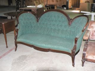 Walnut Rococo Victorian Sofa,  Wonderful Old Surface And Patina Make Offer photo