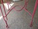 Antique Vintage Wrought Iron Make - Up Vanity Stool Chair Purple Pink Home Decor Post-1950 photo 8