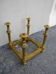 Mid Century Glass Top Gold Leaf Side Table 1479 Post-1950 photo 6