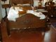 Antique Renaissance Revival Walnut Bed American With New Custom Mattress 1800-1899 photo 1