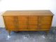 Mid Century Modern Hand Carved Low Dresser With Mirror Post-1950 photo 3