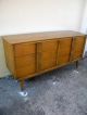 Mid Century Modern Hand Carved Low Dresser With Mirror Post-1950 photo 4