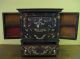 Rare Antique Coromandel Drop Front Inlaid Writing Cabinet 19th Box Boxes photo 4