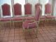 Vintage French Gustavian Louis Xv Style Hollywood Regency Dining Room Chair Set Post-1950 photo 1