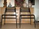 2 Herbst Style Black Metal Bungy Cord Dining Side Chairs Mid Century Post Modern Post-1950 photo 1