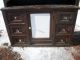 Solid Walnut Built - In Cupboard Hutch W/ Beveled Glass = 1900-1950 photo 1