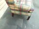 50593 Plaid Upholstered Lane Furniture Wing Chair Post-1950 photo 5