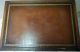 Mahogany Leather Top Living Room Side Table Doezema Fine Furniture Unknown photo 3