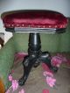 Antique Jenny Lind Organ Piano Stool Bench Vintage Figural Post-1950 photo 1