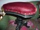 Antique Jenny Lind Organ Piano Stool Bench Vintage Figural Post-1950 photo 3