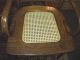 Antique Oak Chair Bentwood Arms Cane Seat Refinished. 1900-1950 photo 2