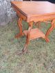 Gorgeous Antique Victorian Parlor Table With Carved Detail And Embelishments 1800-1899 photo 1