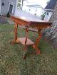 Gorgeous Antique Victorian Parlor Table With Carved Detail And Embelishments 1800-1899 photo 7