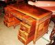 Stunning New York Walnut Burl Wt Carved Desk Inlayed Partners Desk Circa 1920 ' S 1900-1950 photo 4