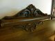 Antique Oak Bed (full Size) Rolling Pin Head And Footboard Ornate Carving Usa 1900-1950 photo 3