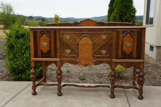 Magnificent Antique Buffet / Vintage Server / Sideboard/ Buffet photo