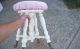Antique Wood Piano Stool With Glass Claw Feet 100 Yrs Old Real 1900-1950 photo 2