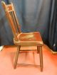 Painted Farmhouse Plank Seat Chair 1800-1899 photo 2