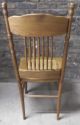 Set Of 6 Antique C1900 Victorian Press Back Oak Dining Chairs Caned Seats Look 1800-1899 photo 2
