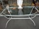 Classic Mid Century Modern Hollywood Regency Wrought Iron Dining Table Post-1950 photo 6