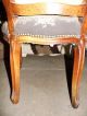 Antique Louis Xv Rococo Style Chair Vintage Hand Woven Armchair Cloth 1900-1950 photo 4