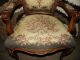 Antique Louis Xv Rococo Style Chair Vintage Hand Woven Armchair Cloth 1900-1950 photo 6