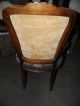 Antique Louis Xv Rococo Style Chair Vintage Hand Woven Armchair Cloth 1900-1950 photo 7