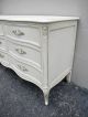 French Painted Serpentine Dresser With Mirror By Henredon 2353 Post-1950 photo 6