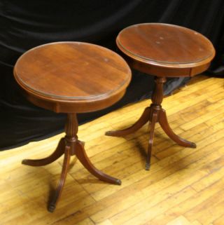 Set Of 2 Victorian Side End Tables photo