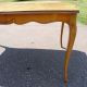 Vintage Paris Style 40 ' S Apartment Dining Table Blond Mahogany W Leaves 30x58 Post-1950 photo 1